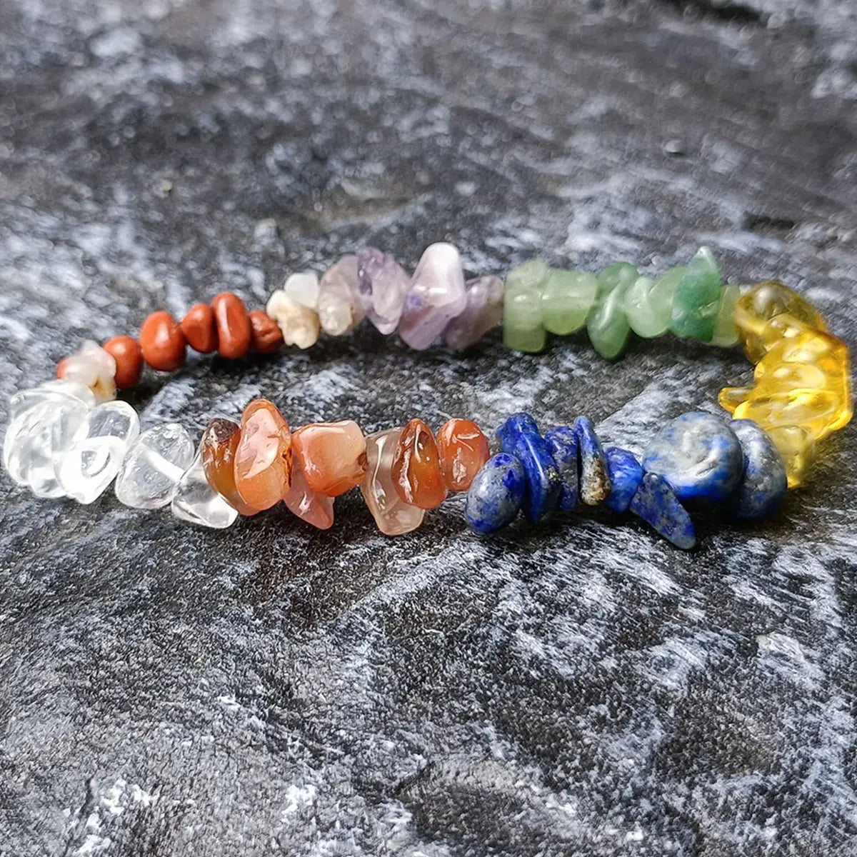 Natural Gemstone Chakra Pendulum Set | 11 Engraved Stones