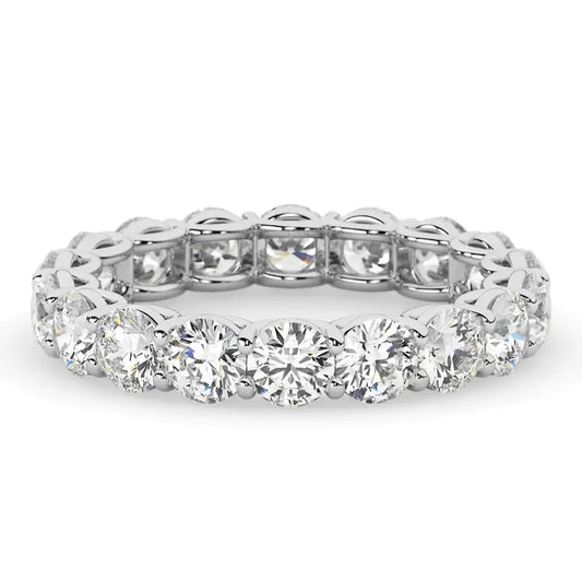 AGI Certified 2 CTW Lab Grown Diamond Eternity Band in 14K White Gold (F - VS) - Luxurious & Ethical - My Storeproduct_type