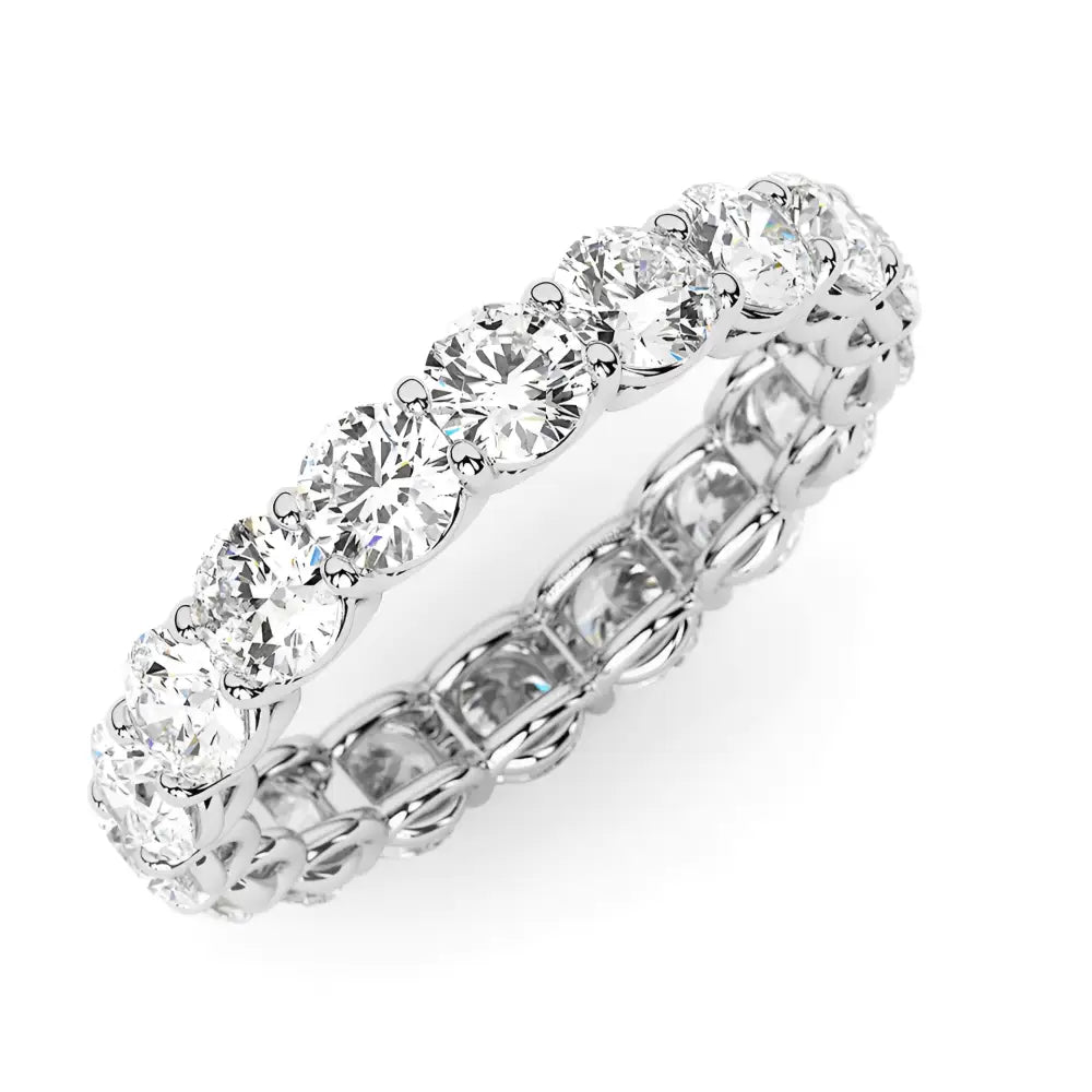 AGI Certified 2 CTW Lab Grown Diamond Eternity Band in 14K White Gold (F - VS) - Luxurious & Ethical - My Storeproduct_type