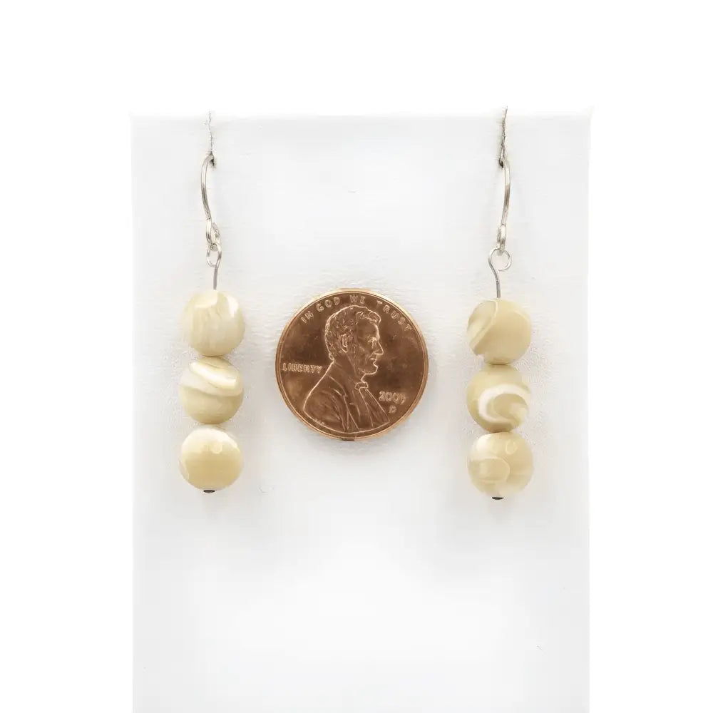 Handmade Mother Of Pearl Earrings | Sterling Silver | Eco - Friendly & Hypoallergenic Jewelry - My Storeproduct_type#