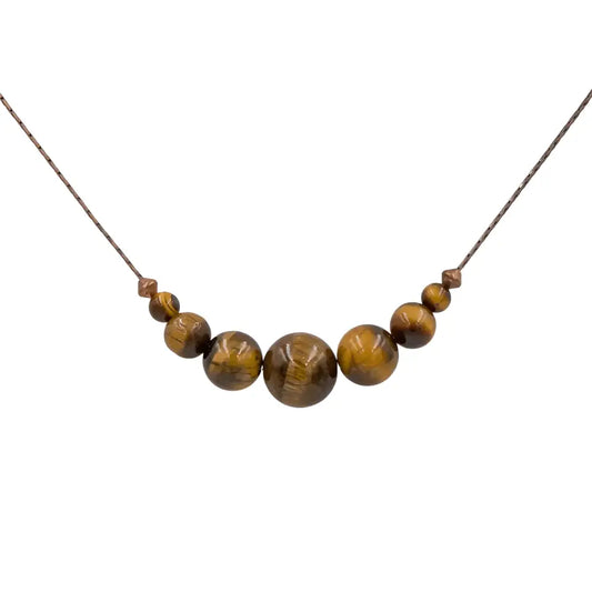 Handmade Tigereye Copper Necklace | Eco - Friendly Adjustable Jewelry | Hypoallergenic & Nickel - Free - My Storeproduct_type#